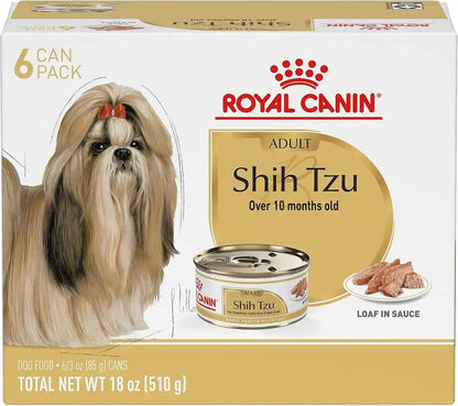 Royal Canin Breed Health Nutrition Shih Tzu Adult Loaf in Sauce Dog Food, 3 Oz (Pack of 6)1