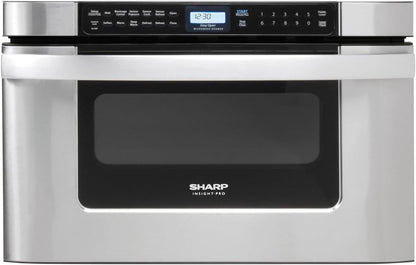 Sharp KB6524PSY 24 In. 1.2 Cu. Ft. Built-In Microwave Drawer Oven | 1.2 Cubic Feet, 950 Watt, Angled Touch Control Panel1