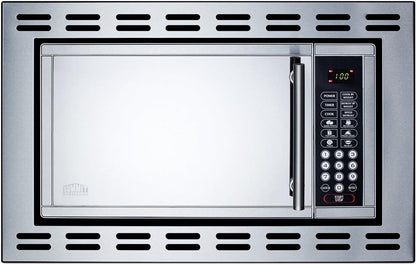 Summit 24” over the Range Microwave, 0.9 Cu.Ft. Built in Microwave, Stainless Steel- OTR241