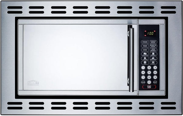 Summit 24” over the Range Microwave, 0.9 Cu.Ft. Built in Microwave, Stainless Steel- OTR241