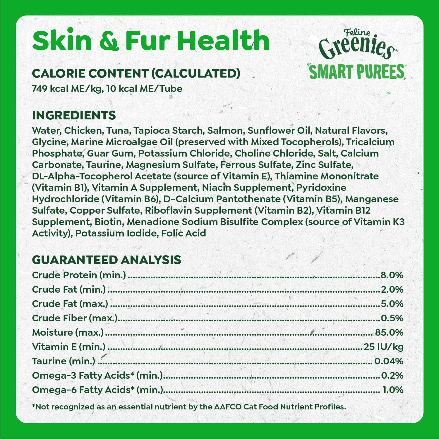 greenies-feline-smart-purees-skin-fur-health-lickable-cat-treats-with-real-salmon-0-49-oz-tubes-20-count-grain-free-omega-3-from-marine-microalgae-oil-real-salmon-protein-no-carrageenan-moisture-rich-nutritionally-complete