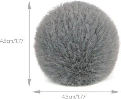 CHIWAVA 24PCS 1.8" Catnip Furry Cat Toys Ball Soft Pom Pom Balls Kitten Chasing Quiet Play Assorted Color5