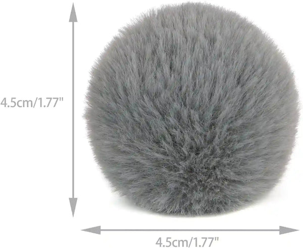 CHIWAVA 24PCS 1.8" Catnip Furry Cat Toys Ball Soft Pom Pom Balls Kitten Chasing Quiet Play Assorted Color5