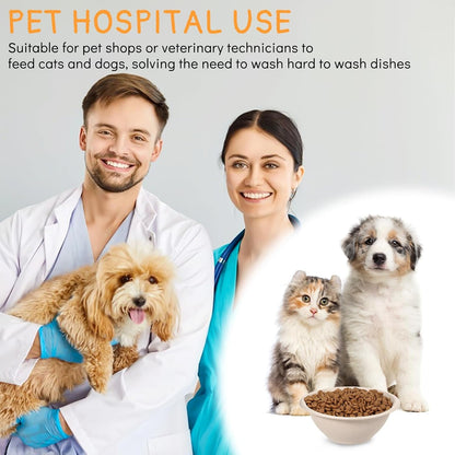 200 Pcs Disposable Pet Bowls Bulk 8 Oz Travel Paper Food Bowls for Small Dogs Puppy Cat, Leakproof Pet Feeding and Watering Supplies 1 Cup7