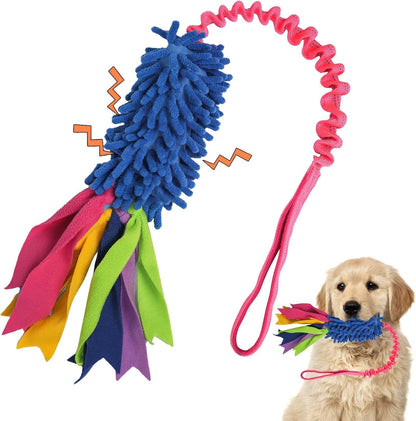 Wodoca Dog Tug Toy, Dog Toys for Aggressive Chewers - Strong Squeak Rope Toy, Easy to GRAP Chew Toy for Large Dogs, Puppies, Middle Dogs - Ideal for Training and Play, Hand Made1