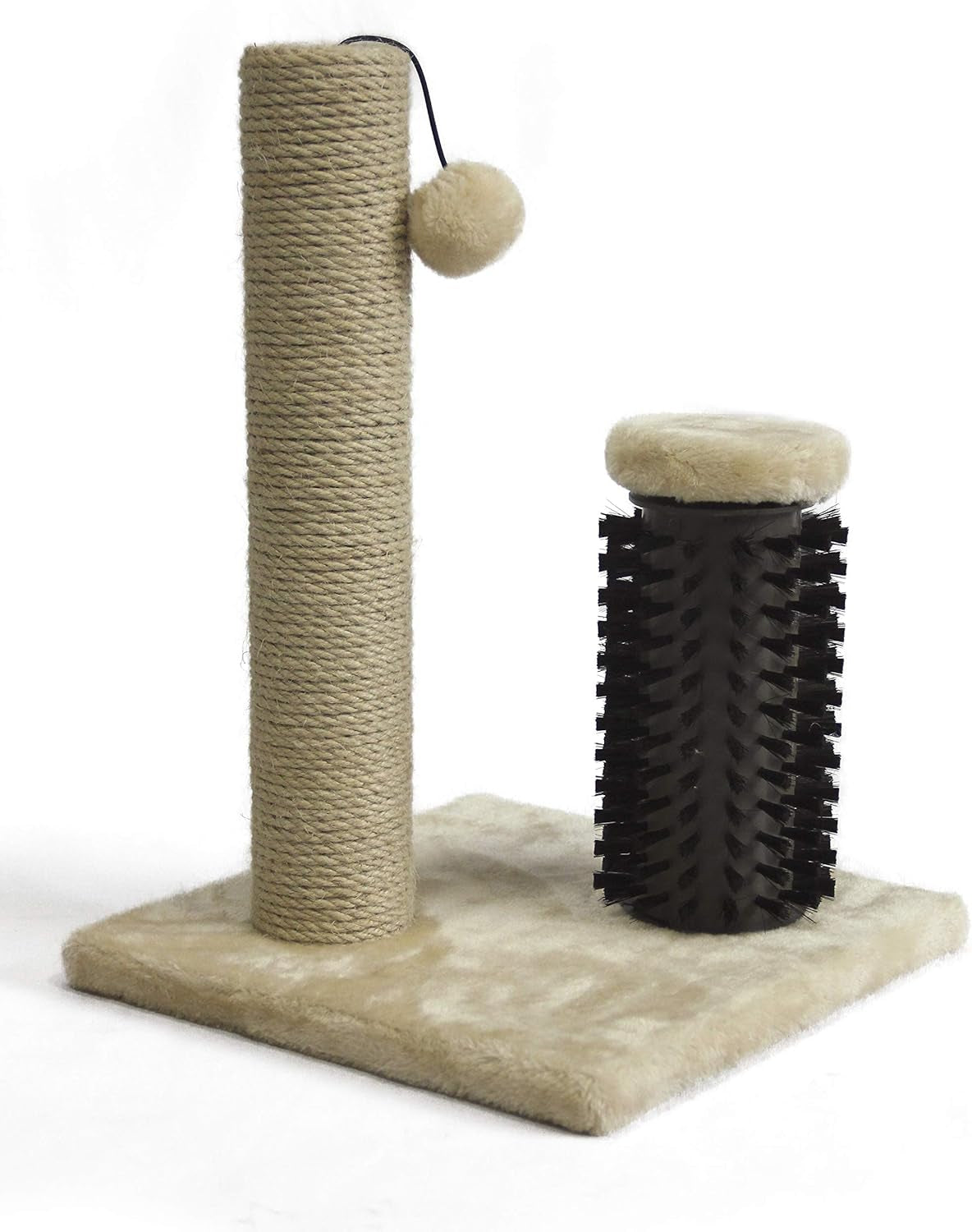 amazon-basics-cat-scratching-post-for-indoor-cats-kittens-medium-31-5h-cat-furniture-with-dangling-ball-toy-grey