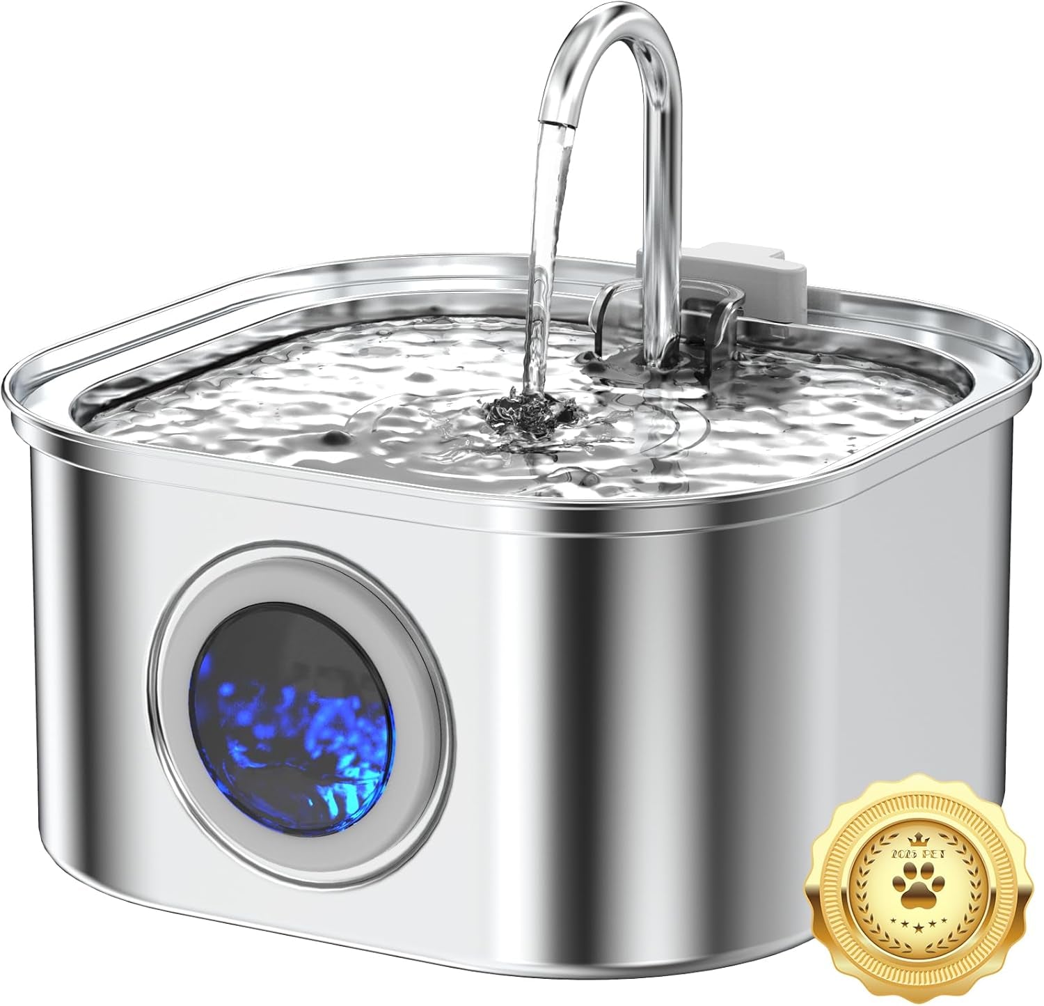 stainless-steel-cat-water-fountain-74oz-2-2l-cat-drinking-fountain-quiet-cat-fountain-for-indoor-cats-and-small-dogs-automatic-pet-water-dispenser-keeps-fresh-water-water-level-window