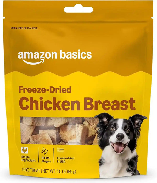 Amazon Basics Freeze-Dried Raw Single Ingredient Dog Treats (Previously Wag), Beef Liver, High Protein, Grain-Free, 3.3 Ounce (Pack of 1), Packaging May Vary10