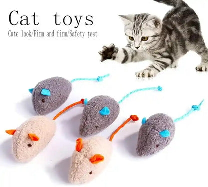Cat Toy Interactive Toy Plush Mouse Shaped Toy - (3 Pack)2