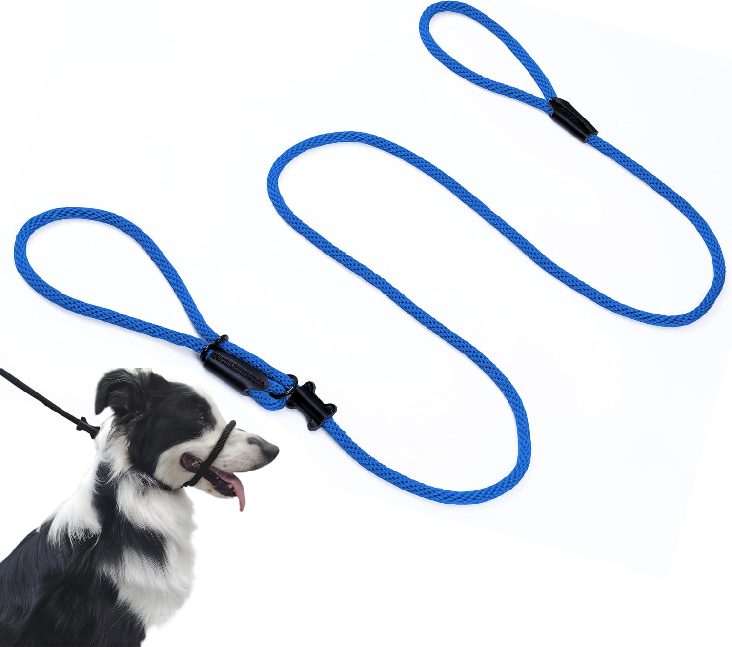 no-pull-dog-leash-figure-8-slip-lead-head-collar-for-large-dogs-black