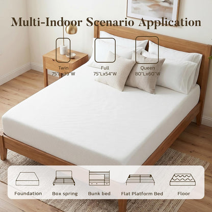 8 Inch Full Size Mattress, Memory Foam Mattress for Guest Room Dorm, Medium | Pressure Relief, Just-Right Medium Feel, Motion Isolation, 75"Lx54"W8