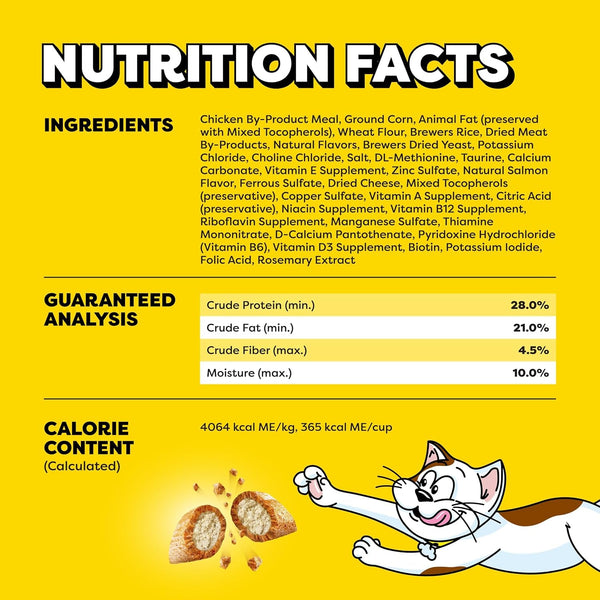 Temptations Jumbo Stuff Crunchy & Soft Cat Treats, Salmon, 14 Oz | Bigger than Classic Temptations, Crunchy Outside, Soft Inside, under 2 Calories per Treat, Stay-Fresh Resealable Tub5