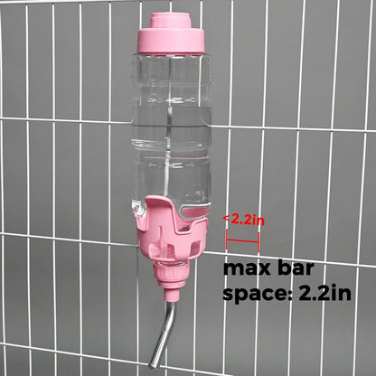 Vannon Dog Crate Water Bottle, 34Oz Top-Fill Pet Water Dispenser, Pink | Kennel Water Bottle Helps Keep Pets Hydrated Longer with Fewer Refills and Easy Daily Care.7