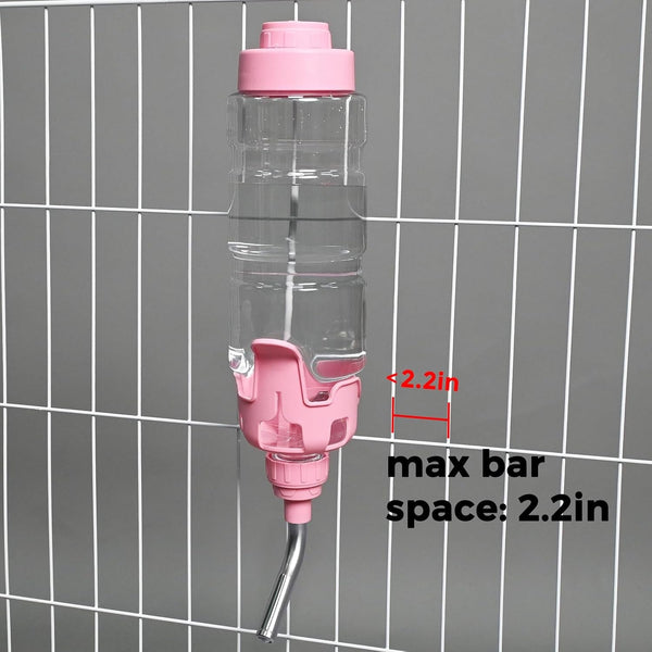 Vannon Dog Crate Water Bottle, 34Oz Top-Fill Pet Water Dispenser, Pink | Kennel Water Bottle Helps Keep Pets Hydrated Longer with Fewer Refills and Easy Daily Care.7