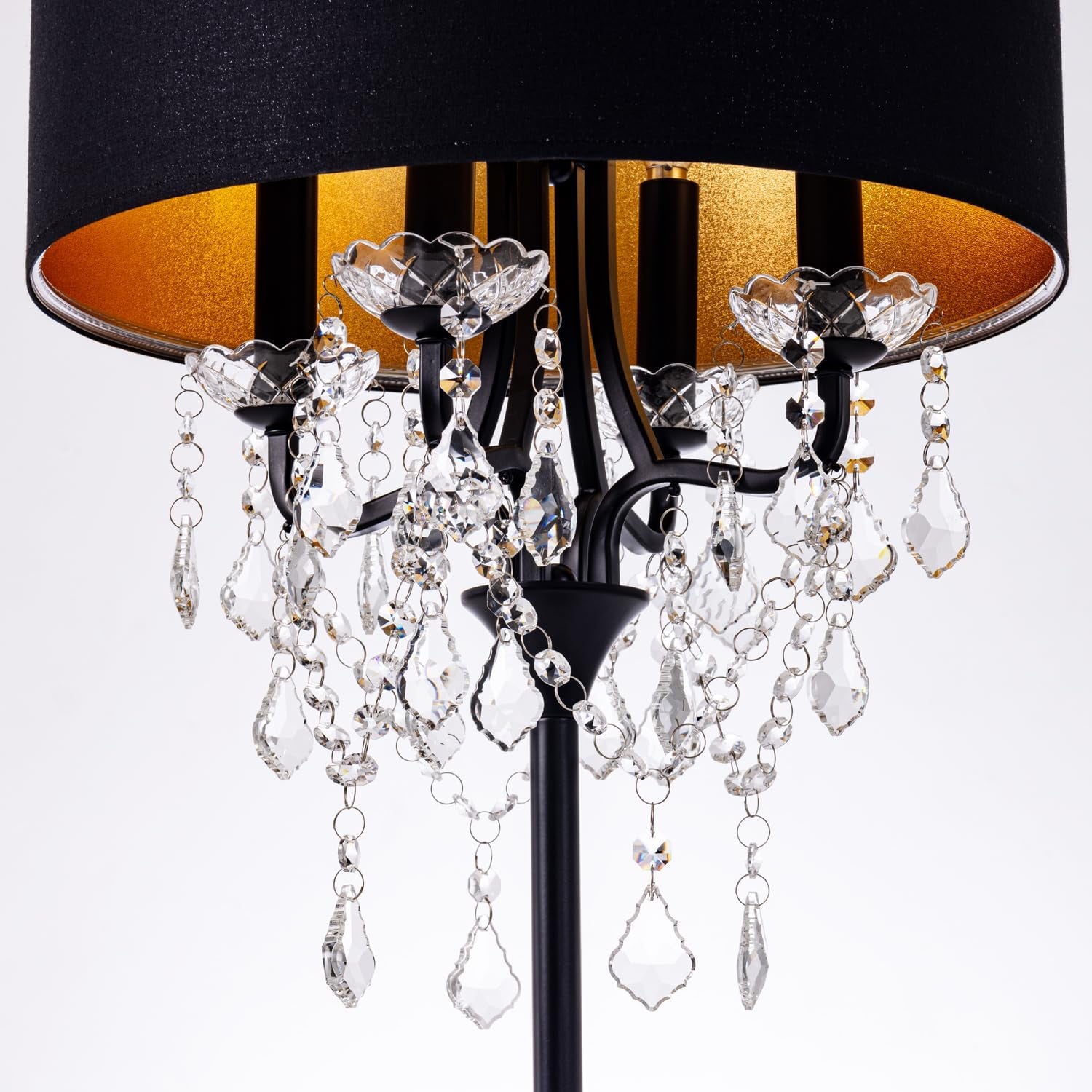 drum-shade-black-crystal-table-lamp-4-light-black-gold-shade-table-lamp-candle-base-table-light-for-living-room-bedroom-reading-room-hallway-corridor