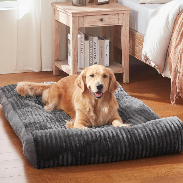 Dog Beds for Medium,Large Dogs Breeds,Sofa Dog Bed with Pillow for Crate Kennel, Super Soft Pet Bed for Support Bolster, Comfortable Pet Couch Bed & Non-Slip Bottom2