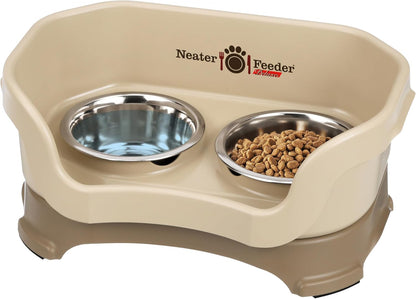Neater Pet Brands Neater Feeder Deluxe Mess Proof Dog Bowls Elevated for Large Dogs over 40 Lbs, Made in USA, No Spill Raised Dog Food Bowl Stand Feeding Station, Food and Water Bowl Set, Black26