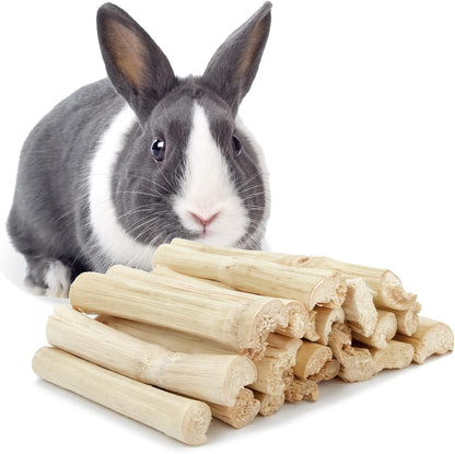 Niteangel 20Pcs Natural Timothy Hay Sticks, Timothy Molar Rod for Rabbits, Chinchilla, Guinea Pigs and Other Small Animals. | Helps Alleviate Teeth Grinding & Reduces Boredom - Fun Safe Snack Treats for Chinchilla Guinea Pig Rabbit and Other Small Pet6