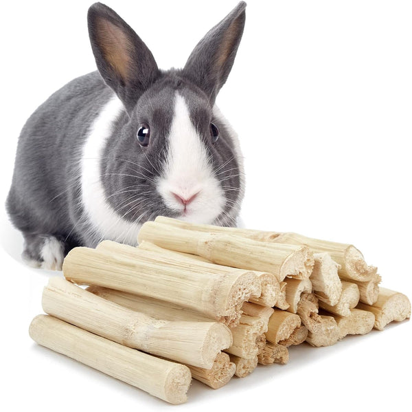 Niteangel 20Pcs Natural Timothy Hay Sticks, Timothy Molar Rod for Rabbits, Chinchilla, Guinea Pigs and Other Small Animals. | Helps Alleviate Teeth Grinding & Reduces Boredom - Fun Safe Snack Treats for Chinchilla Guinea Pig Rabbit and Other Small Pet6
