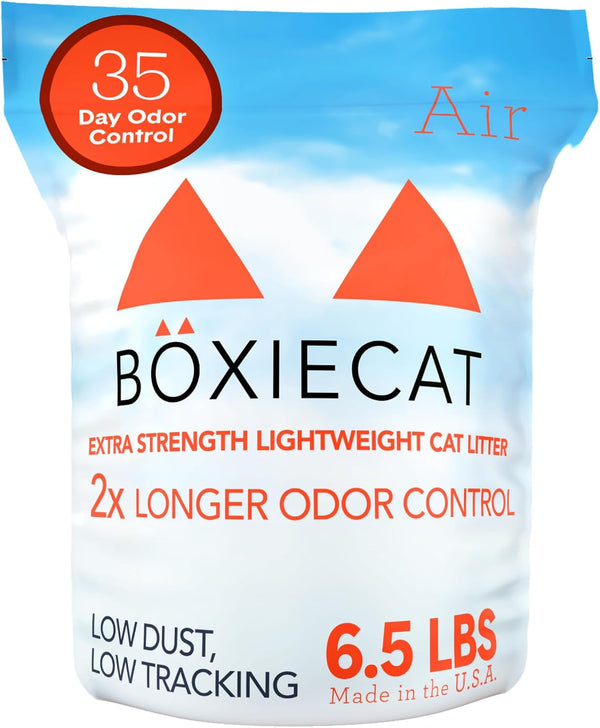 Boxie Unscented Lightweight Cat Litter 30 Day Odor Control Dust Free 6.5 Lb15