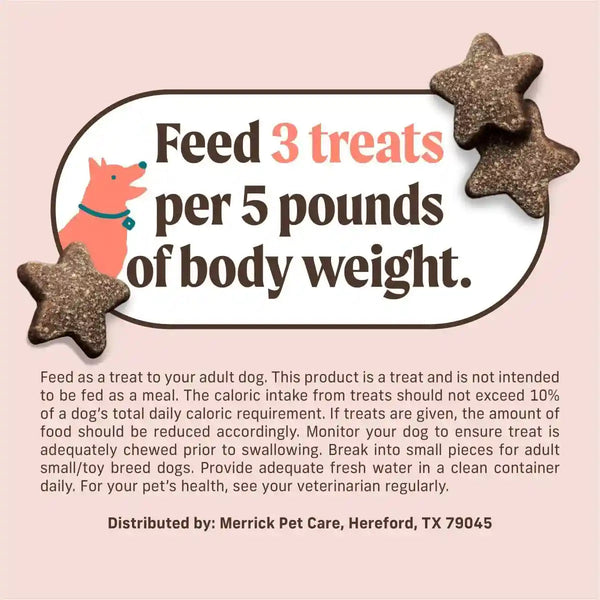 Merrick Power Bites Salmon Recipe Healthy Dog Treats, Real Salmon Grain-Free Dog Snacks, 6 Oz Bag7