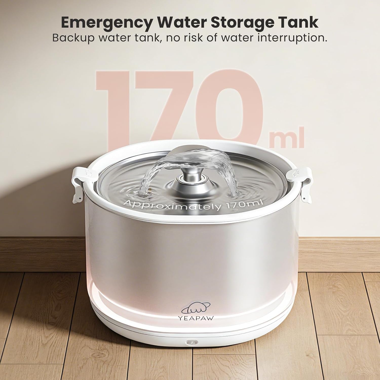 cat-water-fountain-pumpless-stainless-steel-buckets-bowl-wireless-pet-water-fountain-2-5l-water-fountains-for-cats-indoor-dispenser-easy-to-clean-bpa-free-white