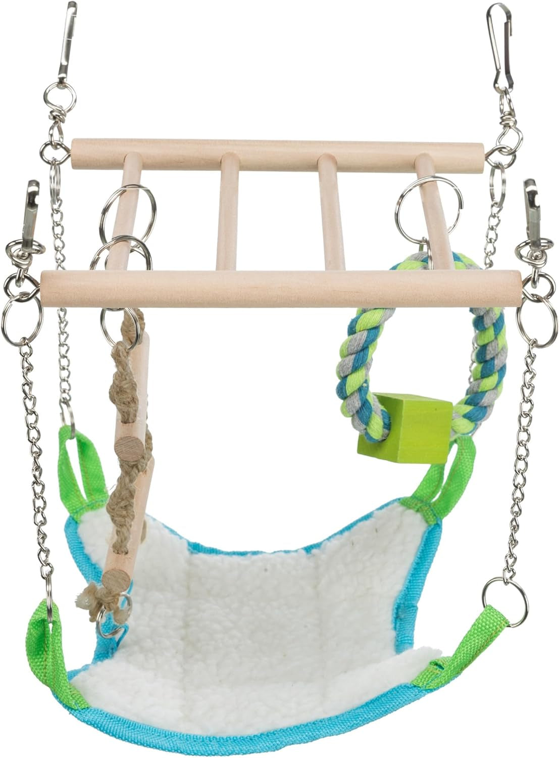 trixie-small-animal-suspension-bridge-hanging-cage-accessory-with-hammock-and-climbing-toys-ladder-and-ring-ideal-for-rats-ferrets-guinea-pigs-mice