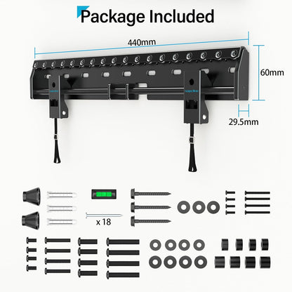 No Drill No Stud TV Wall Mount for 26-65 Inch TV up to 154 Lbs | Non Damage Wall, Drywall TV Mount, Studless TV Mount, Max VESA 400X400Mm, Easy Install Low Profile Wall Mount TV Bracket7