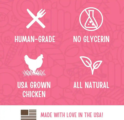 Full Moon Chicken Strips Healthy All Natural Dog Treats Human Grade Made in USA Grain Free, 1.5 Pound (Pack of 1) | Human Grade, No Corn, No Wheat, No Soy, Glycerin Free, Made in the USA6