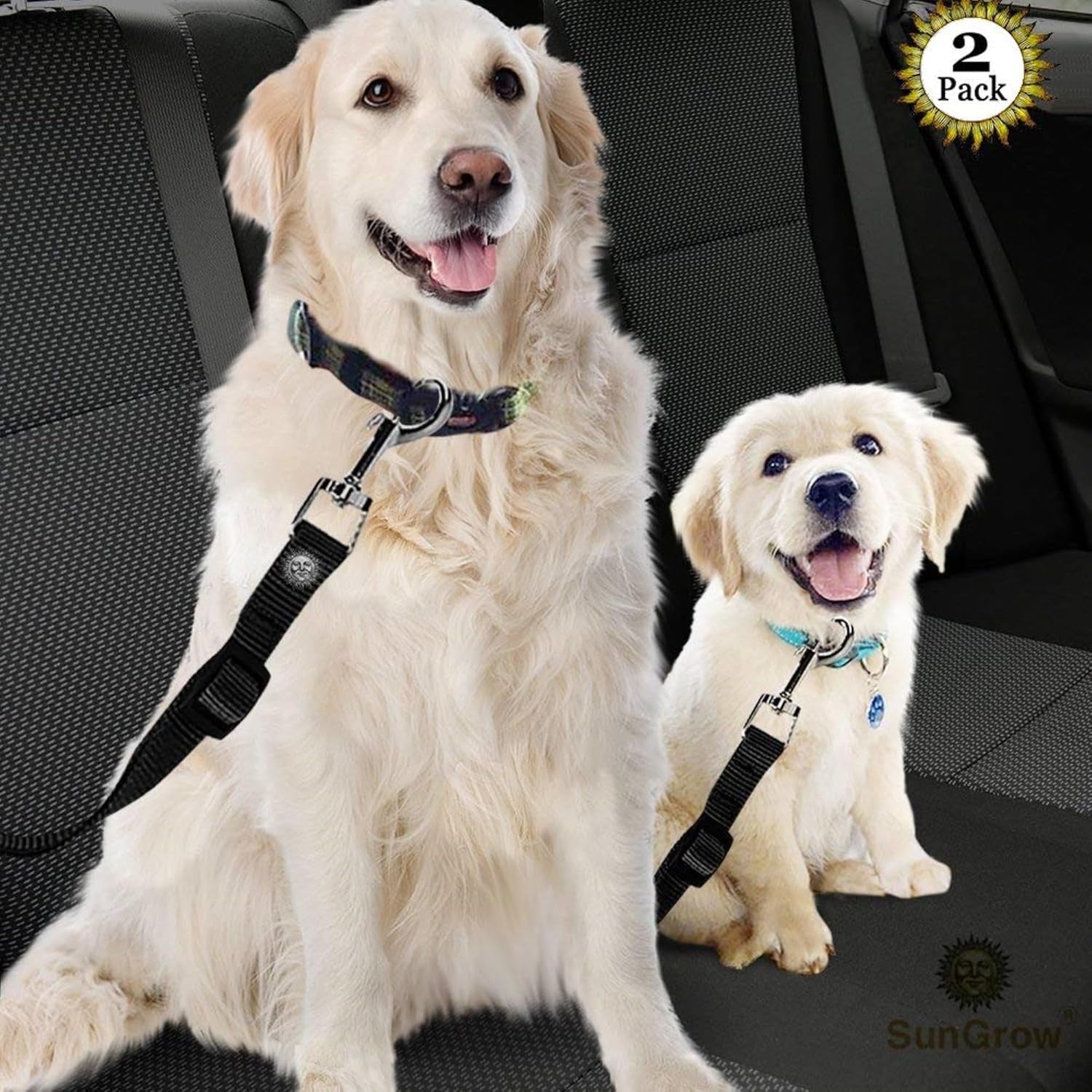 sungrow-dog-seat-belt-for-car-adjustable-nylon-pet-seatbelt-supports-all-cars-dog-car-leash-seat-belt-seatbelt-for-dogs-cats-ferrets-travel-harness
