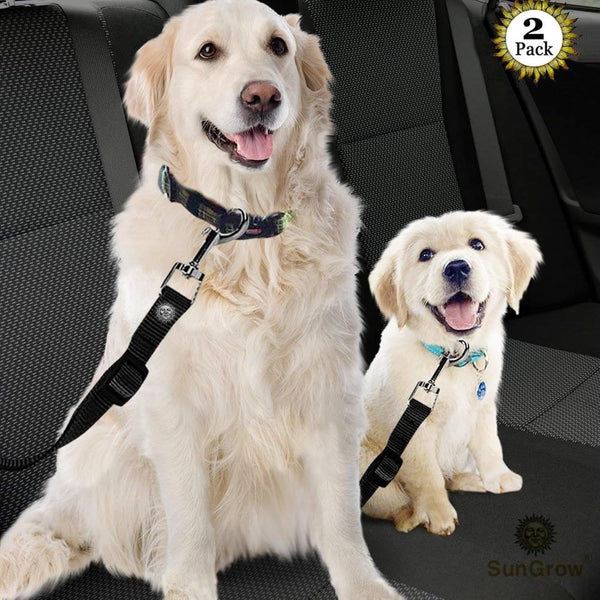 Sungrow Dog Seat Belt for Car, Adjustable Nylon Pet Seatbelt, Supports All Cars, Dog Car Leash Seat Belt, Seatbelt for Dogs, Cats & Ferrets Travel Harness2