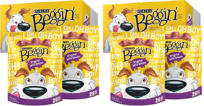 Purina Beggin' Strips Dog Treats, Original with Bacon Flavor - (Pack of 2) 26 Oz. Pouches9