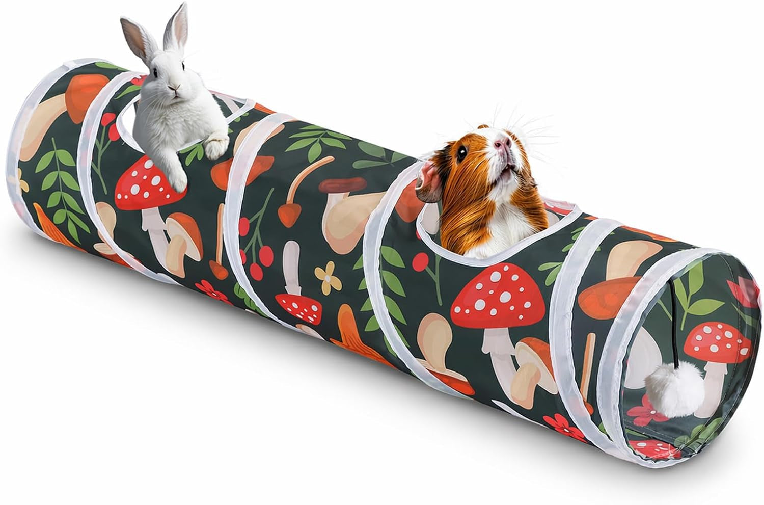 mechpia-rabbit-toys-large-bunny-hideout-tunnel-and-tube-for-rabbit-guinea-pig-chinchilla-ferret-rat
