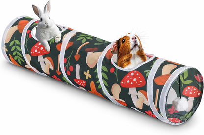 Mechpia Rabbit Toys, Large Bunny Hideout Tunnel and Tube for Rabbit Guinea Pig Chinchilla Ferret Rat1
