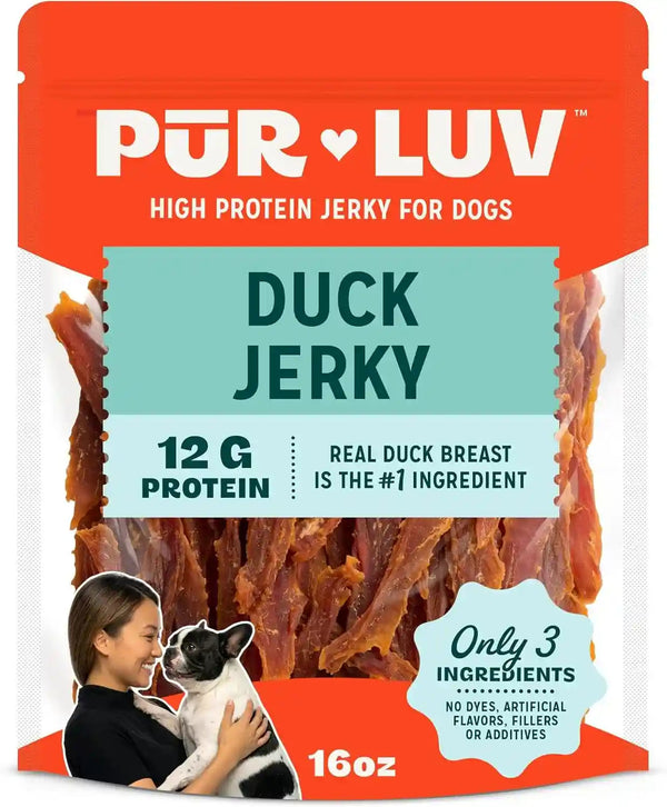 Pur Luv Chicken Jerky Dog Treats, Made with 100% Real Chicken Breast, 16 Ounces, Healthy, Easily Digestible, Long-Lasting, High Protein, Satisfies Dog'S Urge to Chew9