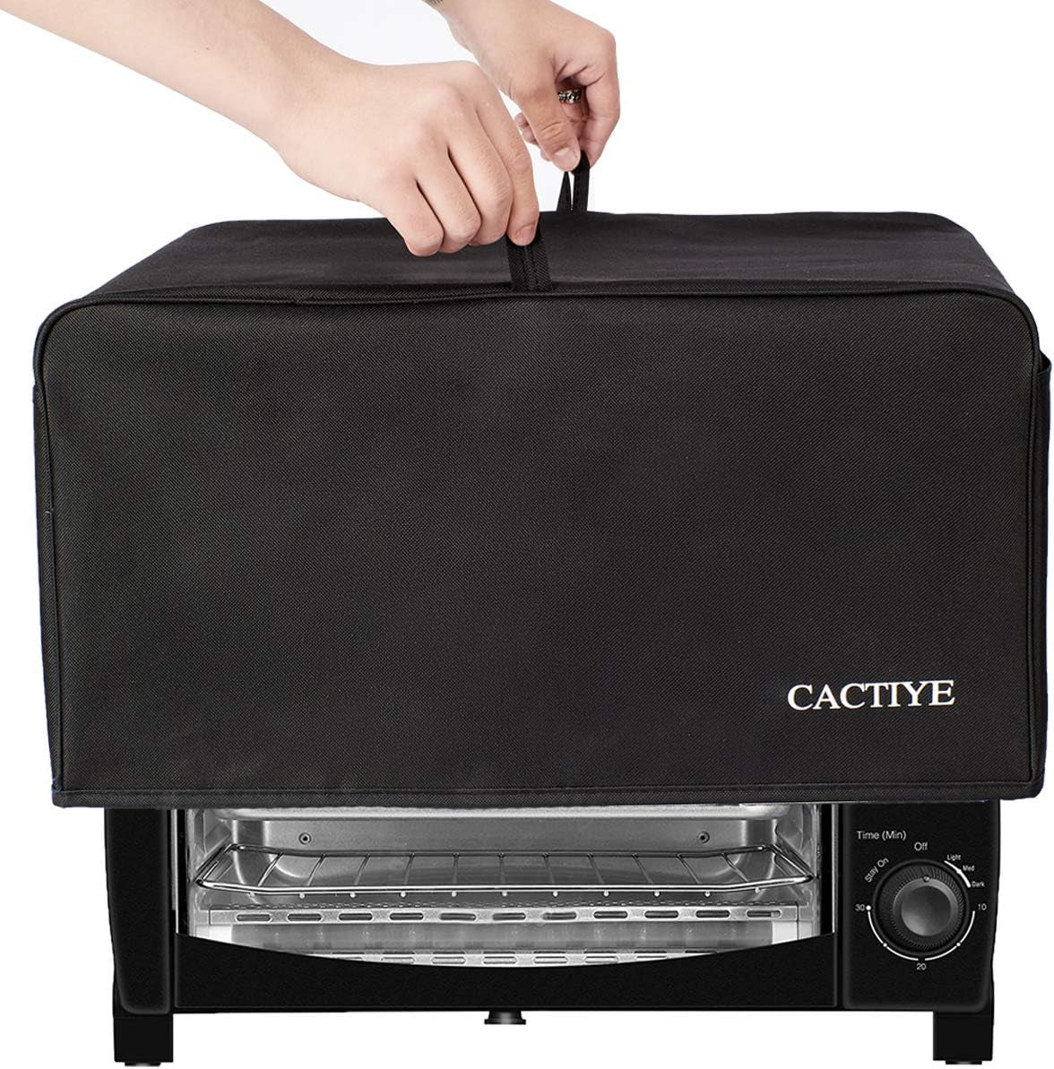 toaster-oven-dust-cover-with-accessory-pockets-compatible-with-hamilton-beach-6-slice-of-toaster-oven-black-19-x-14-x-10-inches