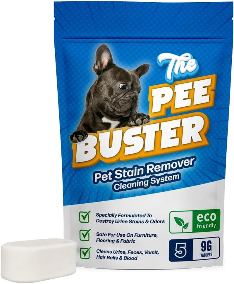 the-pee-buster-pet-stain-remover-cleaning-spray-for-dog-and-cat-urine-with-5-cleaning-tablets