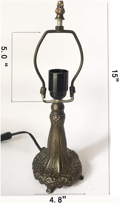 HMJ8033 Metal Base with Diameter 8 Inch Table Lamp Glass Lampshade2