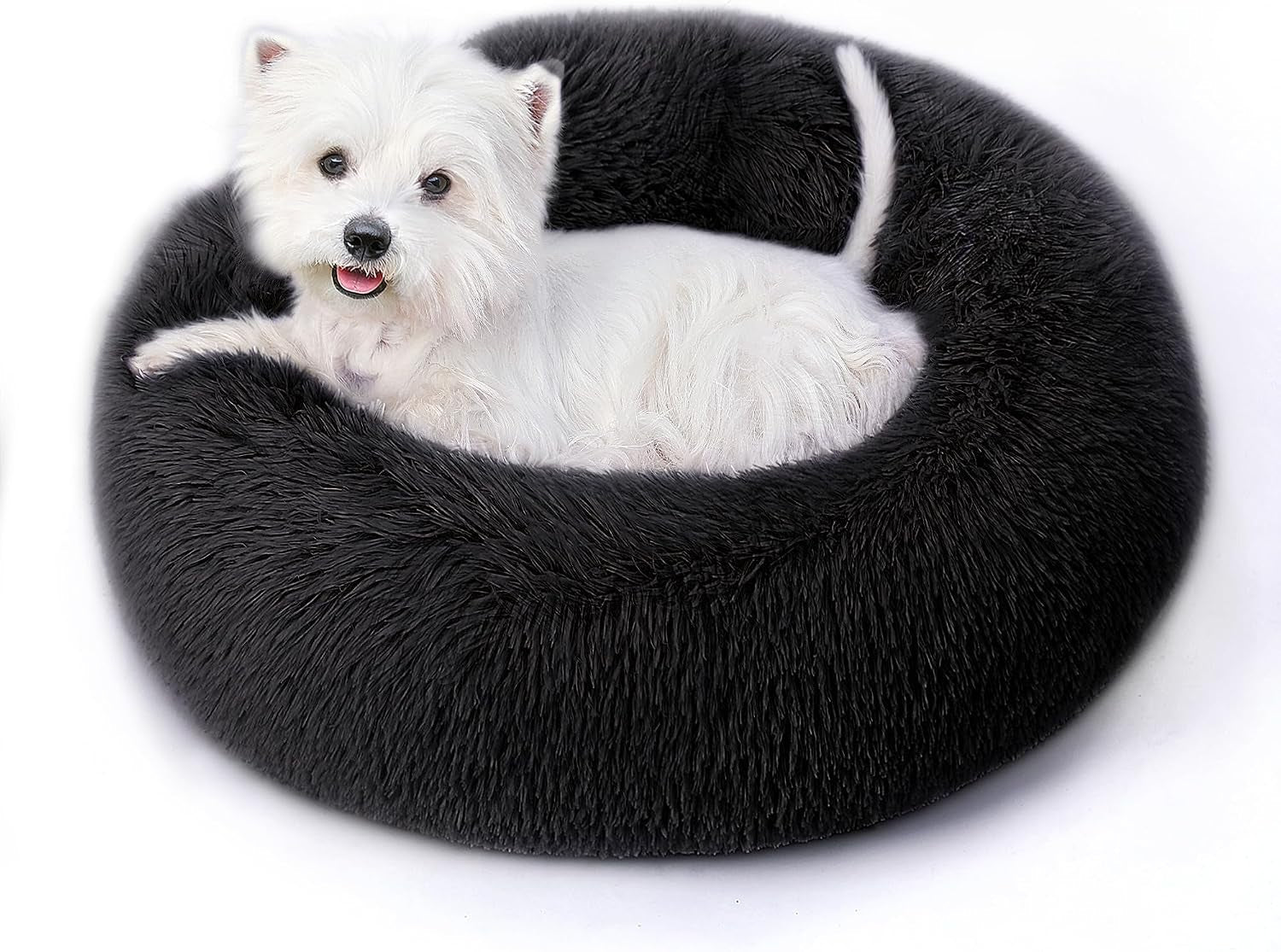 calming-round-dog-bed-cat-bed-for-indoor-cats-medium-size-washable-anti-slip-anti-anxiety-donut-dog-beds-for-small-dogs-cats-fluffy-plush-soft-dog-bed20-inch-light-grey