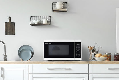 SMC1161KW 1.1 Cu. Ft. 1000W White Countertop Microwave Oven6