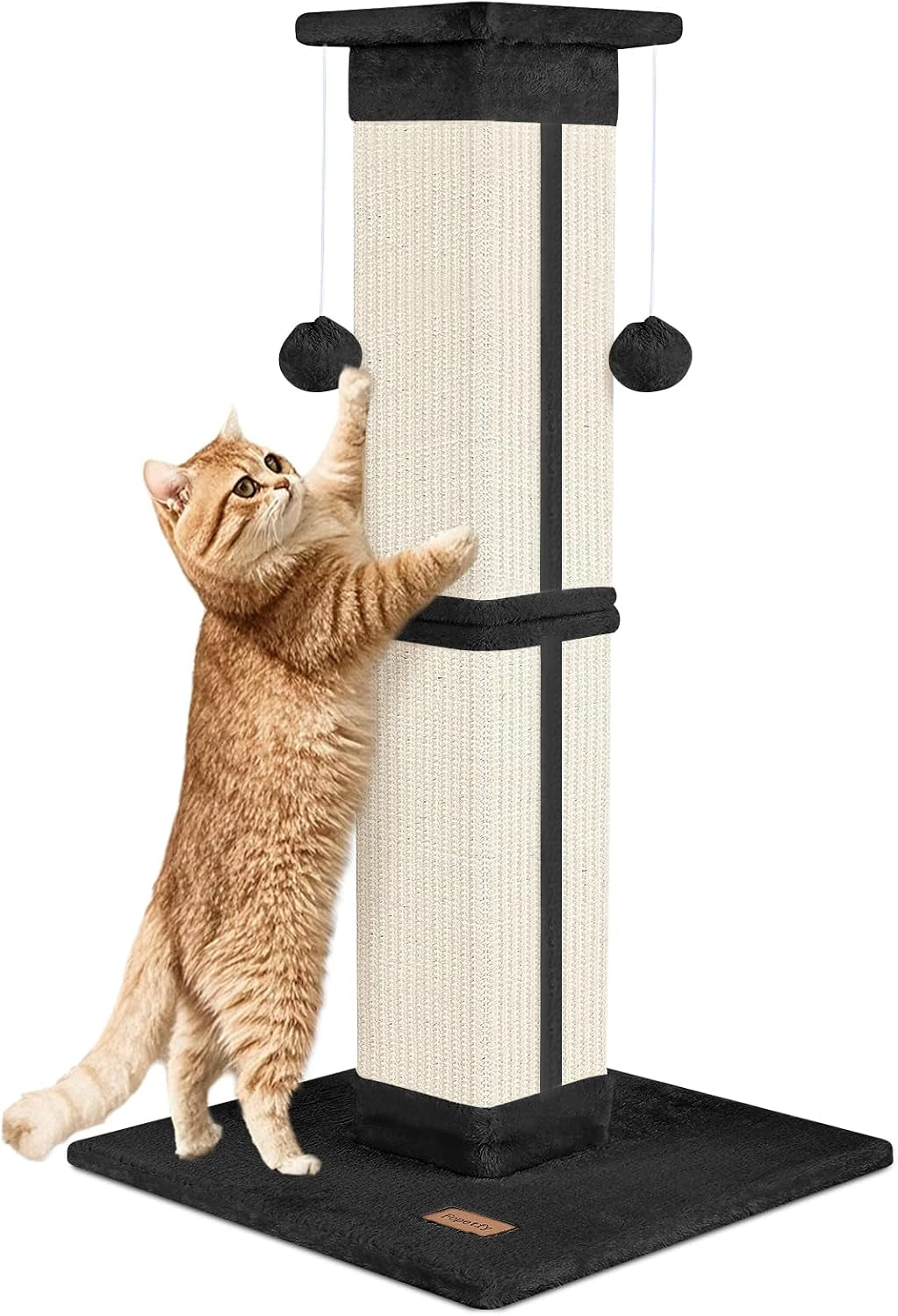 cat-scratching-post-33-inch-for-indoor-cats-high-cat-scratch-post-grey-cat-tree-for-full-body-stretching-protect-your-furniture