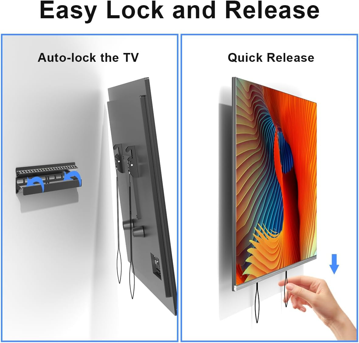 studless-tv-wall-mount-for-most-23-60-inch-tvs-up-to-99-lbs-low-profile-no-drill-tv-mount-drywall-bracket-with-max-vesa-400x400mm-no-stud-no-drill-easy-install-mf8