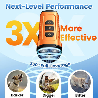 Cbersmg 3X Ultrasonic to Stop Barking Neighbors Dog, Portable anti Barking Device Dog Bark Deterrent Device 50Ft Range 5 Modes, Flashlight & Beep Safe & Effective for Small, Medium & Large Dogs | 3X Ultrasonic Dog Bark Deterrent Devices with 50Ft Range 5 Modes, Flashlight Beep Mode2