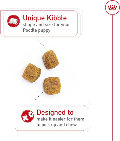 ROYAL CANIN Breed Health Nutrition Poodle Puppy Dry Dog Food, 2.5 Lb Bag. | Tailored for Poodle Puppies up to 10 Months, Specialized Kibble Shape, Supports Healthy Digestion, Antioxidant-Rich Formula.2