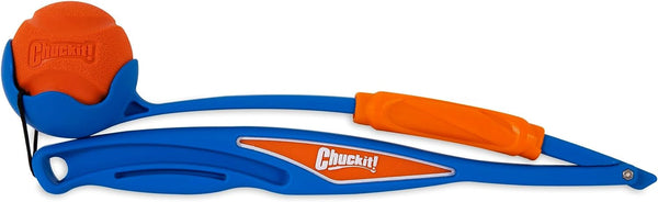Chuckit! Fetch & Fold Mini 18M Dog Ball Launcher - 18" Long Handle Compatible with Medium 2.5" Ball (Included), for Medium Pets 20 to 60 Lbs2