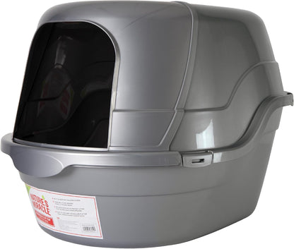 Nature’S Miracle Hooded Flip Top Litter Box for Cats, with Built-In Odor Control Charcoal Filter1