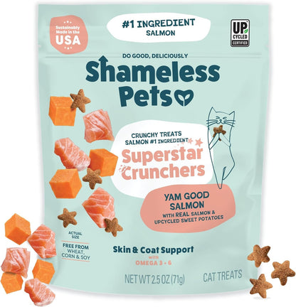 Shameless Pets Crunchy Cat Snacks & Treats – Healthy Cat Treats for Indoor Cats & Kittens with Catnip, Real Chicken & Digestive Support, Catnip N Chill (2.5 Oz)11