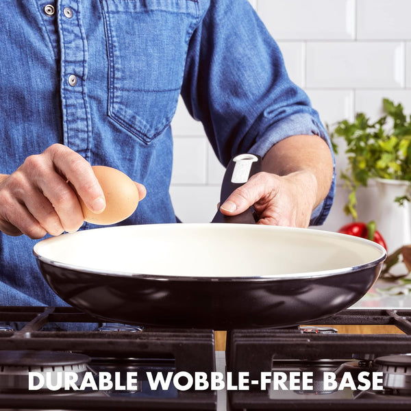 Rio Healthy Ceramic Nonstick 12" Frying Pan Skillet, Pfas-Free, Dishwasher Safe, Black7