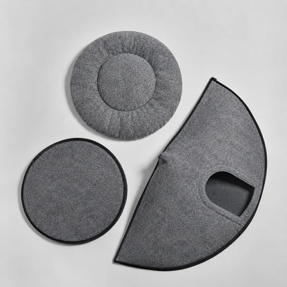 Cat Bed - Cat Cave Premium Felt Cat Bed Enclosure for Indoor Cats and Other Pets, Stylish Indoor Pet House, Dark Grey (Medium)6