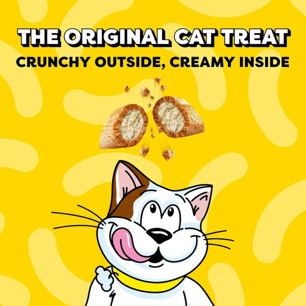 Temptations Jumbo Stuff Crunchy & Soft Cat Treats, Tuna, 14 Oz | Crunchy Outside, Soft Inside, under 2 Calories per Treat, Resealable Stay-Fresh Tub, 100% Complete & Balanced3